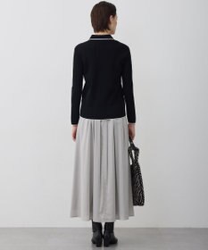 ICB シンセティックフルニードル ハーフジップニット