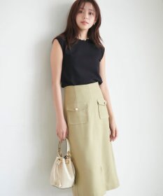 Feroux 【接触冷感】パール付きノースリーブ ニット