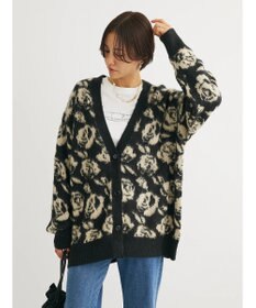 Green Parks ・ＳＵＧＡＲ　ＳＰＯＯＮ　フラワーシャギーカーディガン