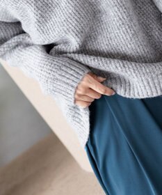 Tiaclasse 【洗える】大人可愛いワッフルニットトップス