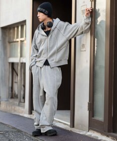 WEGO 【ユニセックス着用ITEM/MLサイズ展開】スウィッチングZIPパーカー