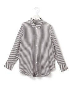 ICB 【接触冷感・洗える】 キュプラローンストライプ シャツ