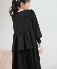 Tiaclasse L 【洗える】ドッキングティアードワンピース