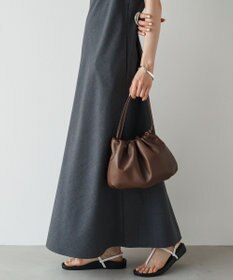 russet レザー巾着4WAYショルダーバッグ(CE-1454)