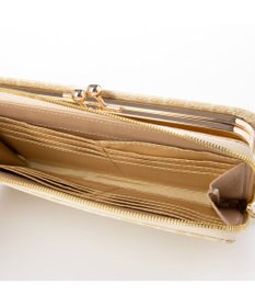 LA BAGAGERIE クロコ型押しエナメル 長財布（がま口）