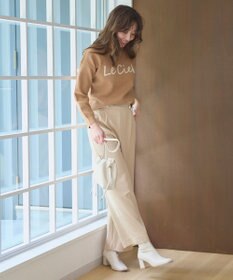 Feroux 【洗える】レタードロゴ プルオーバーニット