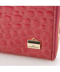 LA BAGAGERIE クロコ型押しエナメル 長財布（がま口）