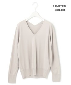 ICB 【WEB限定カラーあり・洗える】シンセティックハイゲージ Vネックプルオーバー