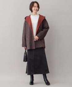 自由区 【洗える】リブレスコール ロングスカート