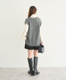 earth music&ecology 【予約】キャットライクヤーンニットベスト