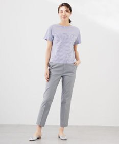 J.PRESS LADIES L 【WEB限定カラーあり・抗菌消臭・吸水速乾】サッカージャージー フレンチスリーブ カットソー