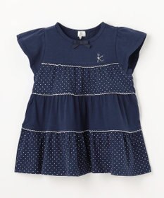 組曲 KIDS 【110-140㎝】 ドットティアードチュニック