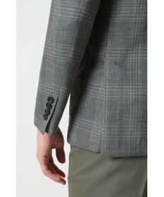 DAKS グレンチェックカーキジャケット