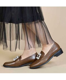 MODE ET JACOMO <carino>ビジューバックルローファー