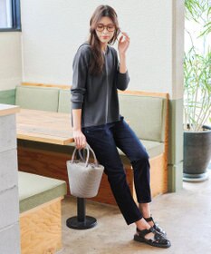 Tiaclasse 【洗える】サマーニットフードパーカートップス