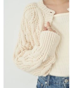 earth music&ecology ｍｉｘケーブルカーディガン