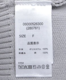 Green Parks ・ＥＬＥＮＣＡＲＥ　ＤＵＥ　ライン刺繍５分袖ニット