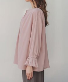 Tiaclasse L 【洗える】プリーツスリーブブラウス