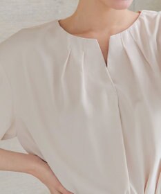 Tiaclasse L 【洗える】プリーツスリーブブラウス