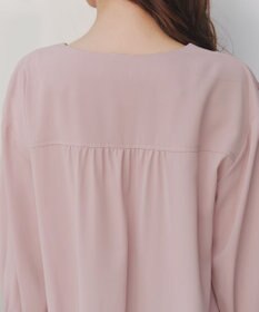 Tiaclasse L 【洗える】プリーツスリーブブラウス