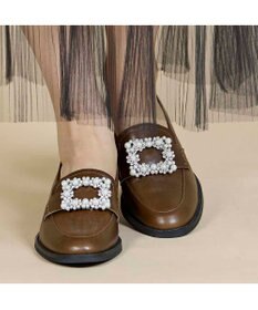 MODE ET JACOMO <carino>ビジューバックルローファー