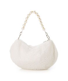 UNBILLION カシュカシュ cachecache / パール調ビーズワンハンドルバッグ