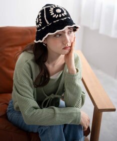 WEGO クロシェニットハット