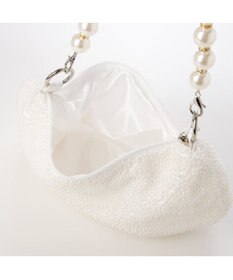 UNBILLION カシュカシュ cachecache / パール調ビーズワンハンドルバッグ