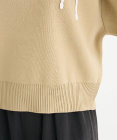 Green Parks ・ＥＬＥＮＣＡＲＥ　ＤＵＥ　ライン刺繍５分袖ニット