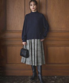 組曲 T/Rツイルストレッチ フレアスカート