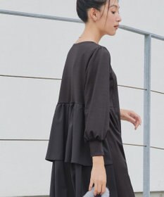 Tiaclasse L 【洗える】ドッキングティアードワンピース