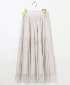 ANY SIS 【洗える】シアーストライププリーツ スカート