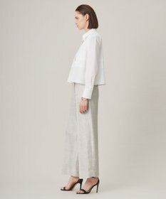 ICB 【洗える】 クリーンブロード クロップドブラウス