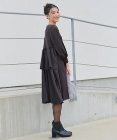 Tiaclasse L 【洗える】ドッキングティアードワンピース