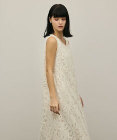 GRACE CONTINENTAL フラワーカットワークワンピース