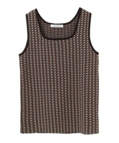 Green Parks ジャガード柄スクエアニットプルオーバー