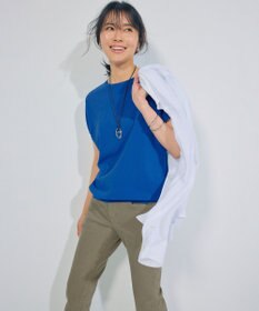 23区 【洗える/好評につき新色追加】レーヨンポリエステルストレッチ プルオーバー ニット