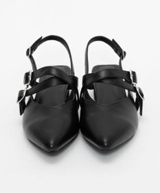 WEGO ダブルベルトポインテッドシューズ