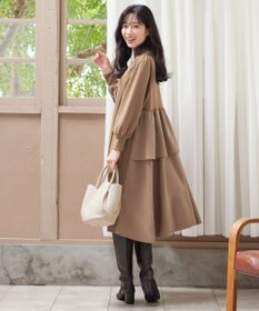 Tiaclasse L 【洗える】ドッキングティアードワンピース