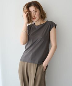 YECCA VECCA 【2点SET】刺繍メッシュキャミセットコットンTee