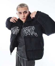 WEGO 【ユニセックス着用ITEM/MLサイズ展開】パファーグラフィックブルゾン