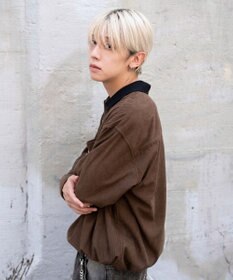 WEGO 【ユニセックス着用ITEM/MLサイズ展開】コーデュロイシャツジャケット