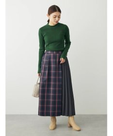 Green Parks アシメサイドプリーツスカート