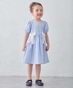 ANY KIDS 【洗濯機可能】サッカー ストライプワンピース