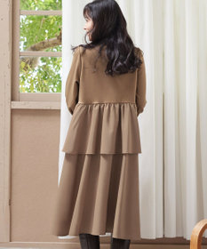 Tiaclasse L 【洗える】ドッキングティアードワンピース