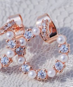 Tiaclasse 【金属アレルギー対応】ストーンサークルピアス