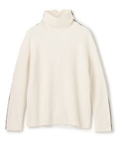 BEIGE， 【洗える】BERTAINA /  配色リンキングタートルネックニット