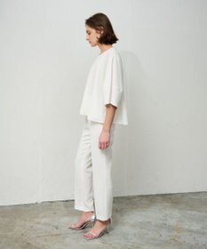 GRACE CONTINENTAL ダブルクロススリムパンツ