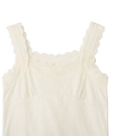 earth music&ecology 総レースホルターネックキャミソール