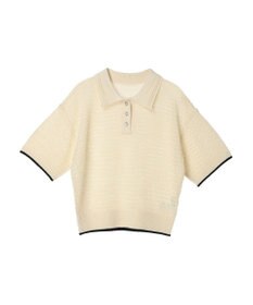 earth music&ecology ラインポロニットプルオーバー